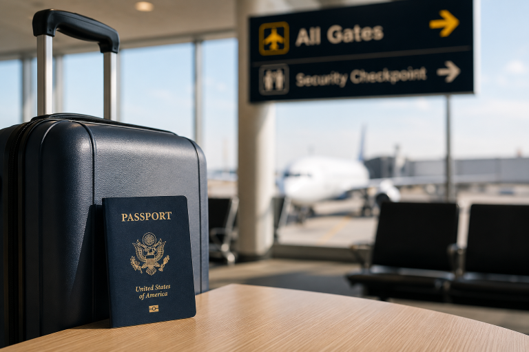 Domestic flight travel with a pending I-485 immigration case
